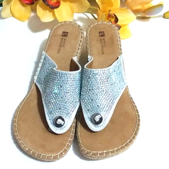 WHITE MOUNTAIN Beachball Wedge Sandals SIZE 8 NWOT - Picture 10 of 12